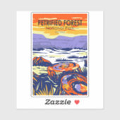 Petrified Forest National Park Arizona Vintag Aufkleber (Blatt)