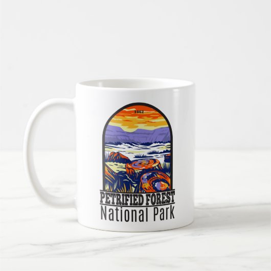 Petrified Forest National Park Arizona Vintag Kaffeetasse (Links)