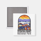 Petrified Forest National Park Arizona Vintag Magnet (Vorderseite/Rückseite)