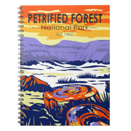 Petrified Forest National Park Arizona Vintag Notizblock