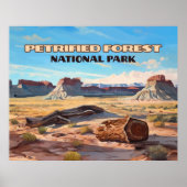 Petrified Forest National Park Arizona Wüste Poster (Vorne)