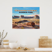 Petrified Forest National Park Arizona Wüste Poster (Küche)