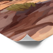 Petrified Forest National Park Arizona Wüste Poster (Ecke)