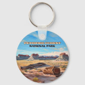 Petrified Forest National Park Arizona Wüste Schlüsselanhänger (Rückseite)