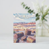 Petrified Forest National Park Postkarte (Stehend Vorderseite)