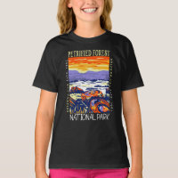 Petrified Forest Nationalpark Vintage abgenutzt