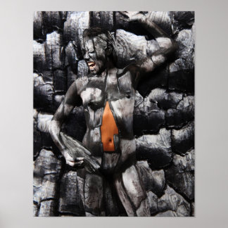 Petrified Wood Bodypaint Poster