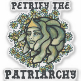 Petrify the Patriarchate Medusa Gorgon Aufkleber