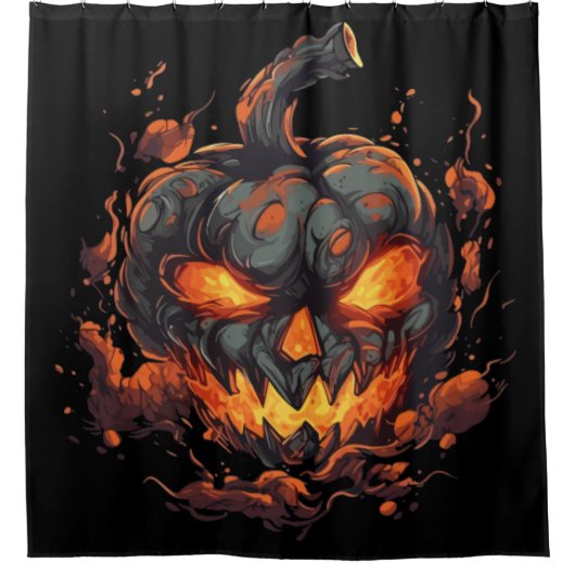Petrifying Pumpkin Duschvorhang (Vorderseite)