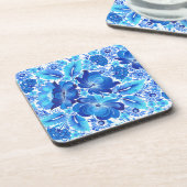 Petrikivka Ukrainian traditional folk art.. Getränkeuntersetzer (Linke Seite)