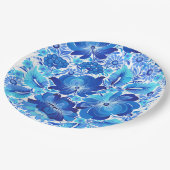 Petrikivka Ukrainian traditional folk art  Pappteller (Schrägansicht)