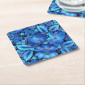 Petrikivka Ukrainian traditional folk art Rechteckiger Pappuntersetzer (angewinkelt)