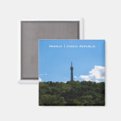 Petřín Lookout Tower Magnet (Vorderseite/Rückseite)