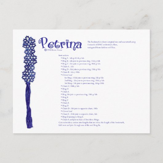 Petrina Postkarte (Vorderseite)