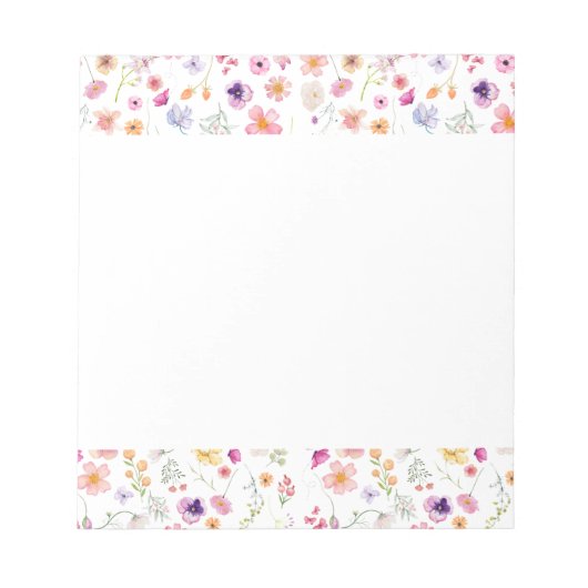 Petrischalen Notepad - Weißblütenbrillanz Notizblock (Vorderseite)