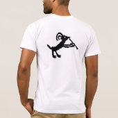 Petroglyph, Bergziegenjägerflöte T-Shirt (Rückseite)