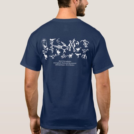 Petroglyph Bird Collection T - Shirt (Rückseite)