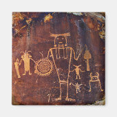 Petroglyph Dinosaur Nationaldenkmal Magnet (Vorne)