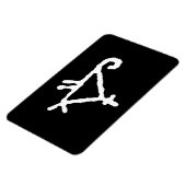 Petroglyph eines stilisierten Papagei Magnet (Linke Seite)