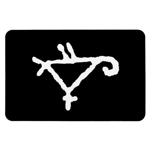 Petroglyph eines stilisierten Papagei Magnet (Horizontal)