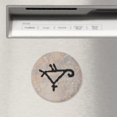 Petroglyph eines stilisierten Papagei Magnet (In Situ (Geschirrspüler))