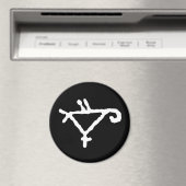 Petroglyph eines stilisierten Papagei Magnet (In Situ (Geschirrspüler))