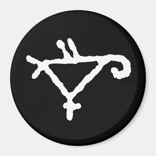 Petroglyph eines stilisierten Papagei Magnet (Vorne)