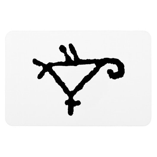 Petroglyph eines stilisierten Papagei Magnet (Horizontal)