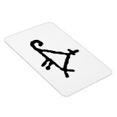 Petroglyph eines stilisierten Papagei Magnet (Rechte Seite)