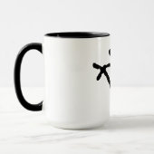 Petroglyph eines stilisierten Papagei Tasse (Links)