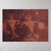 Petroglyph in Moab, Utah Poster (Vorne)
