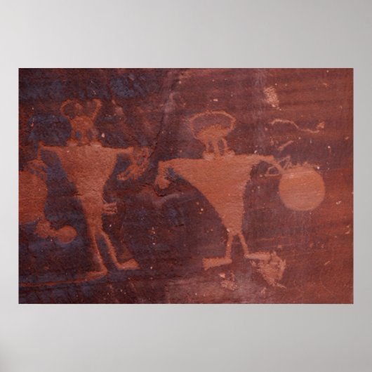 Petroglyph in Moab, Utah Poster (Vorne)