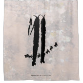 Petroglyph-Panel Duschvorhang (Vorderseite)