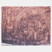 Petroglyph Panel - Rochester Creek, Fleece Blanket (Vorderseite (Horizontal))