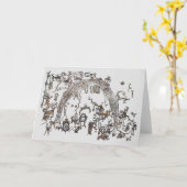 Petroglyph Panel - Rochester Creek, Utah Card Karte (Gelbe Blume)