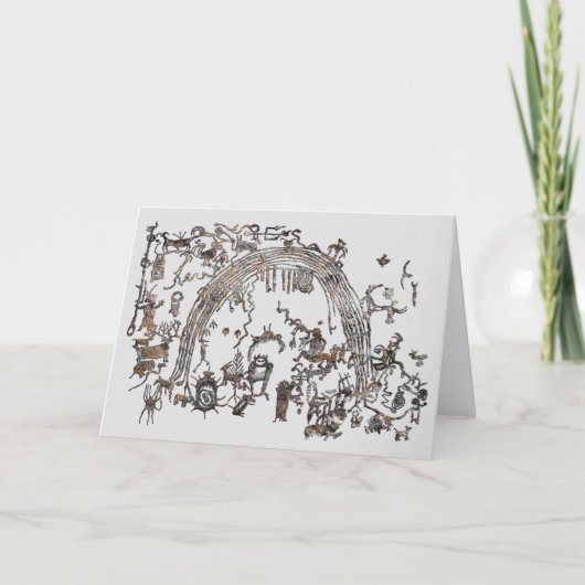 Petroglyph Panel - Rochester Creek, Utah Card Karte (Vorderseite)