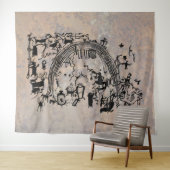 Petroglyph Panel - Rochester Creek, Utah Wandteppich (Beispiel (Horizontal))