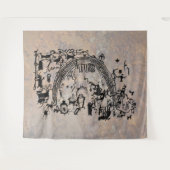 Petroglyph Panel - Rochester Creek, Utah Wandteppich (Vorderseite (Horizontal))