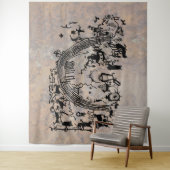 Petroglyph Panel - Rochester Creek, Utah Wandteppich (Beispiel)