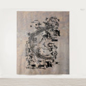 Petroglyph Panel - Rochester Creek, Utah Wandteppich (Vorderseite)