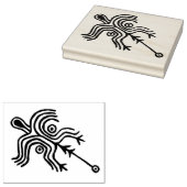 Petroglyph Rock Art Shaman Rubber Briefmarke Gummistempel (Stempel)