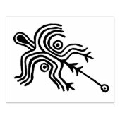 Petroglyph Rock Art Shaman Rubber Briefmarke Gummistempel (Prägung)