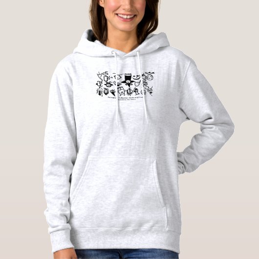 Petroglyph-Sammlung, Masken und Leiter Hoodie (Vorderseite)