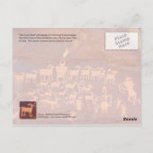 Petroglyph The Great Hunt, Nine Mile Canyon, ABER Postkarte (Rückseite)