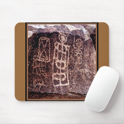 PETROGLYPHE-AMERIKANISCHER SÜDWESTEN, NEVADA-WÜSTE MOUSEPAD (Mit Mouse)