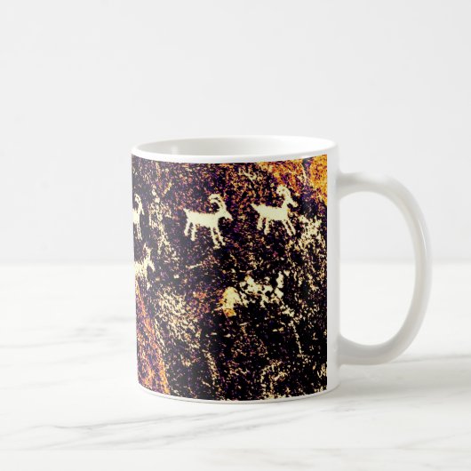 PETROGLYPHE-NEVADA-WÜSTEN-AMERIKANER-SÜDWESTEN KAFFEETASSE (Rechts)