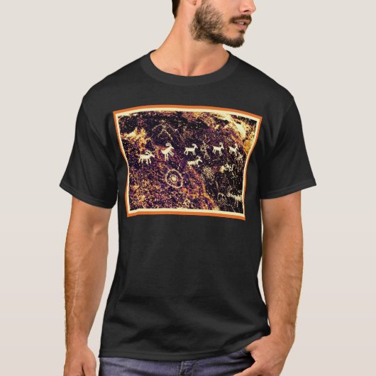PETROGLYPHE-NEVADA-WÜSTEN-AMERIKANER-SÜDWESTEN T-Shirt (Vorderseite)