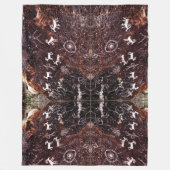 PETROGLYPHE-SÜDWESTLICHER GEBÜRTIGER INDISCHER FLEECEDECKE (Vorderseite)