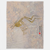 Petroglyphe-Trompeter Fleecedecke (Vorderseite)