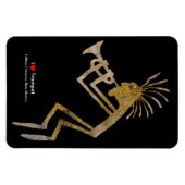 Petroglyphe-Trompeter Magnet (Horizontal)